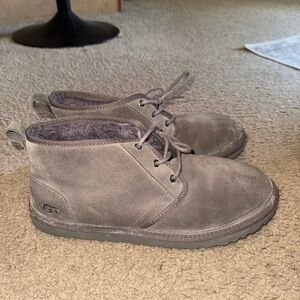 UGG Men's Charcoal Suede Ankle Boots